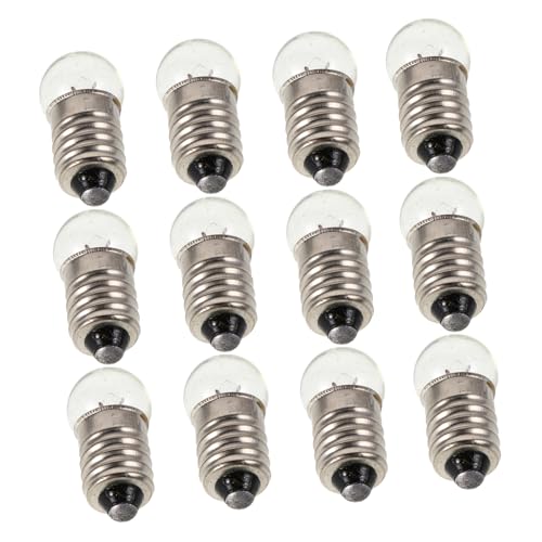 HOODANCOS 12 Stück Mini Schraub Basis Glühbirnen für Physik Experimente Taschenlampen Ersatzlampen Kompakte und Tragbare für Bildung und Outdoor Aktivitäten HOODANCOS 12 Stück Mini Schraub Basis Glühbirnen für Physik Experimente Taschenlampen Ersatzlampen Kompakte und Tragbare für Bildung und Outdoor Aktivitäten von HOODANCOS