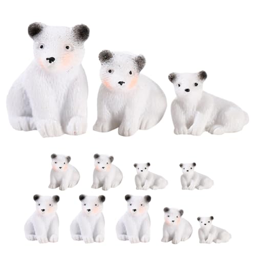 HOODANCOS 12 Stück Miniatur Bären Figuren aus Resin Teiliges Mikro Landschafts für Zuhause Garten und Büro Realistische Deko für Feengärten und Puppenhäuser HOODANCOS 12 Stück Miniatur Bären Figuren aus Resin Teiliges Mikro Landschafts für Zuhause Garten und Büro Realistische Deko für Feengärten und Puppenhäuser von HOODANCOS