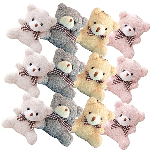 HOODANCOS 12 Stück Plüsch Bär Schlüsselanhänger Teiliges Cartoon Bär für Taschen Süße Tierfiguren für und Dekoration Kuscheltier Anhänger für Jungen und Mädchen HOODANCOS 12 Stück Plüsch Bär Schlüsselanhänger Teiliges Cartoon Bär für Taschen Süße Tierfiguren für und Dekoration Kuscheltier Anhänger für Jungen und Mädchen von HOODANCOS
