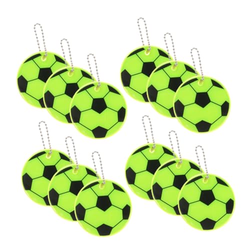 HOODANCOS 12 Stück Teiliges Fußball Schlüsselanhänger aus Robustem PVC Reflektierende Bag Tags für Rucksäcke Sichere Nacht Sichtbarkeit Stylische Party Deko für Schüler und Fußballfans HOODANCOS 12 Stück Teiliges Fußball Schlüsselanhänger aus Robustem PVC Reflektierende Bag Tags für Rucksäcke Sichere Nacht Sichtbarkeit Stylische Party Deko für Schüler und Fußballfans von HOODANCOS