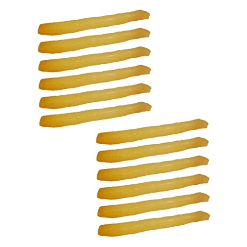 HOODANCOS 12 Stück Teiliges Künstliche Pommes Frites Realistisch Aussehende Fake Food Requisiten für Fotografie und Deko für Küche Restaurant und Gartenküche HOODANCOS 12 Stück Teiliges Künstliche Pommes Frites Realistisch Aussehende Fake Food Requisiten für Fotografie und Deko für Küche Restaurant und Gartenküche von HOODANCOS