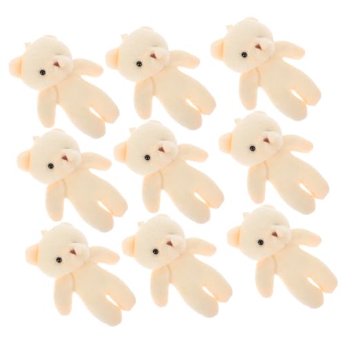 HOODANCOS 12 Stück Teiliges Mini Bär Anhänger Multifunktionale Dekorative Bärenfiguren für Schlüsselanhänger Taschen und Mehr Leicht und Tragbar für DIY Projekte von HOODANCOS