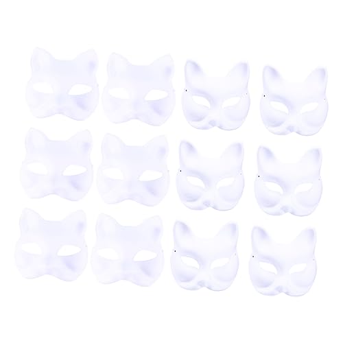 HOODANCOS 12Stücke DIY Tiermasken aus Kreative Malmasken für Katzen für Karneval Maskerade Kostümpartys und Besondere Anlässe HOODANCOS 12Stücke DIY Tiermasken aus Kreative Malmasken für Katzen für Karneval Maskerade Kostümpartys und Besondere Anlässe von HOODANCOS