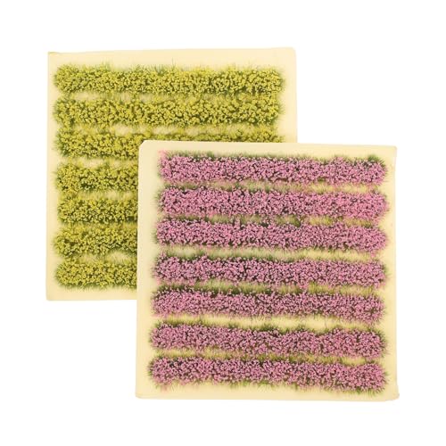 HOODANCOS 14 Stück Rasen Trainieren Gefälschter Rasen Schmücken Rasen Für Sandtisch Zuschneidbare Matte Für Sandtisch Kunstrasen Sandtisch Rasen Fake Gras Pad Gefälschte Grasmatte Plastik von HOODANCOS