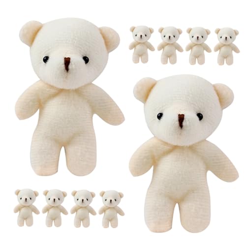 HOODANCOS 15 Stück Teiliges Mini bär Anhänger aus Weichem Plüsch Kleine Dekorative Stoffbären mit Feiner Verarbeitung Lebensechte Mini teddybären als Schlüsselanhänger und DIY deko für von HOODANCOS