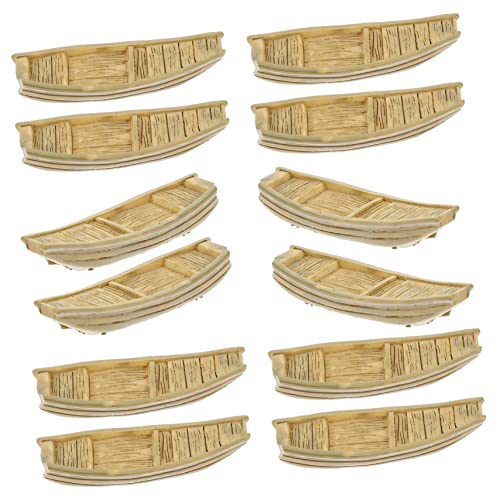 HOODANCOS 15 Stück Teiliges Miniatur Boot Modell Resin Boot Dekoration für Schreibtisch Wohnzimmer und Garten Kreative Tischdeko für Miniaturgärten HOODANCOS 15 Stück Teiliges Miniatur Boot Modell Resin Boot Dekoration für Schreibtisch Wohnzimmer und Garten Kreative Tischdeko für Miniaturgärten von HOODANCOS