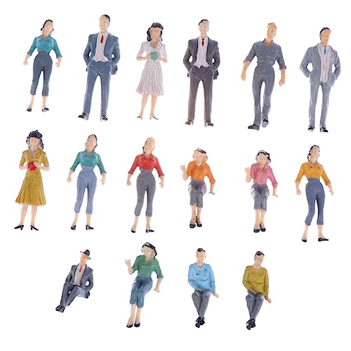 HOODANCOS 16Stücke Teiliges Bunter Miniaturfiguren für Minihäuser Realistische Spielfiguren für Verschönerung von Landschaften und Miniaturszenen Zufällige Farben und Stile HOODANCOS 16Stücke Teiliges Bunter Miniaturfiguren für Minihäuser Realistische Spielfiguren für Verschönerung von Landschaften und Miniaturszenen Zufällige Farben und Stile von HOODANCOS