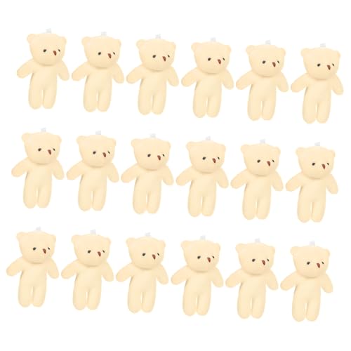 HOODANCOS 18 Stück Teiliges Niedliche Bärenfiguren Miniatur Bären Deko für Schlüsselanhänger Taschen DIY Projekte Multifunktionale Bären Dekorationen für Kreative Bastelideen von HOODANCOS