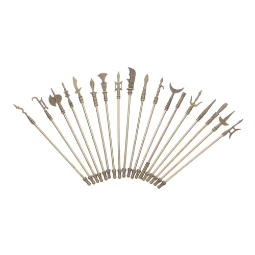 HOODANCOS 18 Stück Waffenmodell Rad Miniatur Feuerstein Kognitives Modell Für Bausatz Streichhölzer Streichholz Ornamente Light Brown Zinklegierung von HOODANCOS