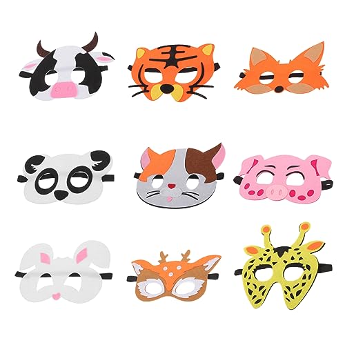 HOODANCOS 18Stücke Tiermasken für Halloween Party Cosplay Filzmasken für Niedliches Design Hautfreundlich und Leicht für Anlässe HOODANCOS 18Stücke Tiermasken für Halloween Party Cosplay Filzmasken für Niedliches Design Hautfreundlich und Leicht für Anlässe von HOODANCOS