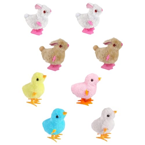 HOODANCOS 1Satz Aufziehspielzeug für Teiliges mit Tierspielzeug Küken und Kaninchenform Farbenfroh und Langlebig für Vorschulkinder und von HOODANCOS