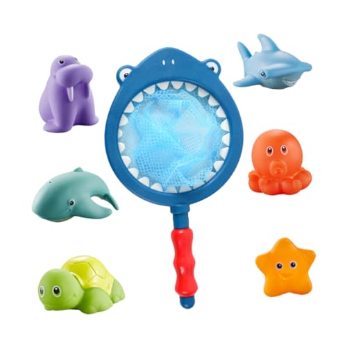 HOODANCOS 1Satz Badespielzeug für Fischernetz Teiliges Spritzspielzeug für Badewanne für Junge Mädchen und Kleinkinder Fördert Spaß und Interaktion Beim HOODANCOS 1Satz Badespielzeug für Fischernetz Teiliges Spritzspielzeug für Badewanne für Junge Mädchen und Kleinkinder Fördert Spaß und Interaktion Beim von HOODANCOS