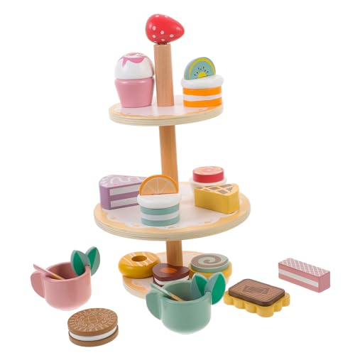 HOODANCOS 1Satz Kinderparty Dessert Stand Set Holzspielzeug Rollenspiel Kuchenset für Kreative Spielzeiten für Teeparty und Rollenspiele HOODANCOS 1Satz Kinderparty Dessert Stand Set Holzspielzeug Rollenspiel Kuchenset für Kreative Spielzeiten für Teeparty und Rollenspiele von HOODANCOS
