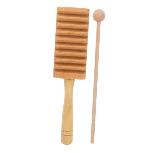 HOODANCOS 1Satz Schlaginstrumente Percussion Guiro Tonblock für Kleinkinder Musikalisches Lernspielzeug für Frühe Bildung für Musikbewusstsein und Gehirnentwicklung von HOODANCOS