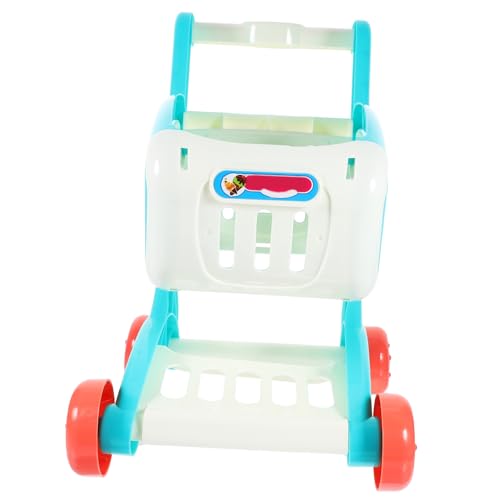 HOODANCOS 1Stück Mini Einkaufswagen für Blauer Simulierter Supermarktwagen aus Hochwertigem für Kreatives Rollenspiel und Spaß Beim Einkaufen für Jungen und Mädchen HOODANCOS 1Stück Mini Einkaufswagen für Blauer Simulierter Supermarktwagen aus Hochwertigem für Kreatives Rollenspiel und Spaß Beim Einkaufen für Jungen und Mädchen von HOODANCOS