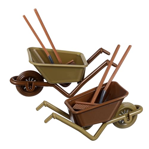 HOODANCOS 2 Sätze Miniatur Schubkarre Dekorationsset für Miniature Landschaften Puppenhaus Deko Gartenwerkzeug für Kreative DIY Projekte Sichere und Robuste Materialien HOODANCOS 2 Sätze Miniatur Schubkarre Dekorationsset für Miniature Landschaften Puppenhaus Deko Gartenwerkzeug für Kreative DIY Projekte Sichere und Robuste Materialien von HOODANCOS