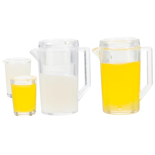 HOODANCOS 2 Sätze Teiliges Milch und Saftkännchen für Puppenhäuser Lifelike Dekoration für Miniaturszenen für Geburtstags und Hochzeitsfeiern HOODANCOS 2 Sätze Teiliges Milch und Saftkännchen für Puppenhäuser Lifelike Dekoration für Miniaturszenen für Geburtstags und Hochzeitsfeiern von HOODANCOS