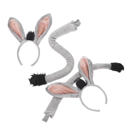 HOODANCOS 2 Sets Eselsohren Und - -kostüm, Esels-stirnband Und -, Halloween, Geburtstag, Weihnachten, Cosplay, Ankleideparty-dekorationen HOODANCOS 2 Sets Eselsohren Und - -kostüm, Esels-stirnband Und -, Halloween, Geburtstag, Weihnachten, Cosplay, Ankleideparty-dekorationen von HOODANCOS