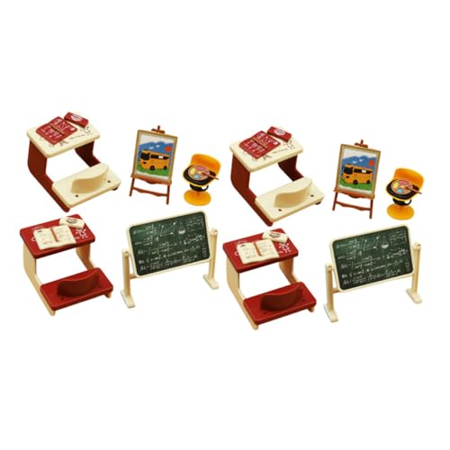 HOODANCOS 2 Sets Mini Klassenzimmermodell Heimdekoration Mini Puppe Klassenzimmerbedarf Winziges Puppenhaus Miniatur Maltafeln Klassenzimmer Puppenhauszubehör Miniatur Schulpult HOODANCOS 2 Sets Mini Klassenzimmermodell Heimdekoration Mini Puppe Klassenzimmerbedarf Winziges Puppenhaus Miniatur Maltafeln Klassenzimmer Puppenhauszubehör Miniatur Schulpult von HOODANCOS