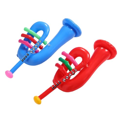 HOODANCOS 2 Stück Aufblasbare Trompete für PVC Musikinstrumente Bühnenrequisiten Leicht und Tragbar für Partys und Kreative Aufführungen HOODANCOS 2 Stück Aufblasbare Trompete für PVC Musikinstrumente Bühnenrequisiten Leicht und Tragbar für Partys und Kreative Aufführungen von HOODANCOS