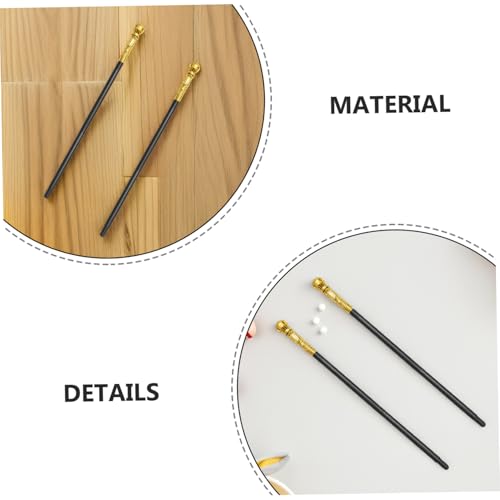 HOODANCOS 2 Stück Bühnenrequisiten König Stab aus Kunststoff Abnehmbar Leicht Dreiteilig für Cosplay und Partyaccessoires von HOODANCOS