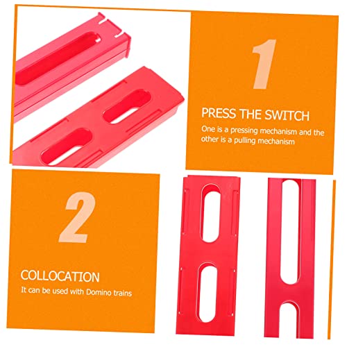 HOODANCOS 2 Stück Domino Zug Zubehör Bunte Domino Clips für Hand-Auge-koordination und Ausdauer Zufällige Farbe von HOODANCOS