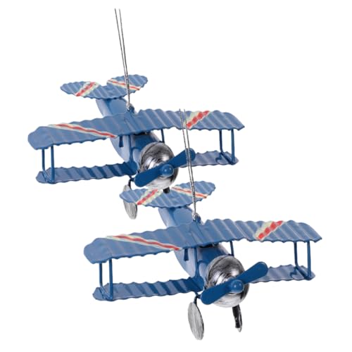 HOODANCOS 2 Stück Doppeldeckermodell Mini Modellflugzeug Flugzeugspielzeug Klein Gartendekoration Flugzeug Retro -flugzeugmodell Flugzeuge Flugzeugmodelldekoration Blue Eisen HOODANCOS 2 Stück Doppeldeckermodell Mini Modellflugzeug Flugzeugspielzeug Klein Gartendekoration Flugzeug Retro -flugzeugmodell Flugzeuge Flugzeugmodelldekoration Blue Eisen von HOODANCOS