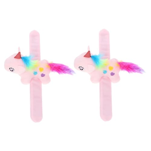 HOODANCOS 2 Stück Einhorn Slap Armbänder Lustige Tierarmbänder für Weiche und Sichere Stoffarmbänder für Geburtstagsfeiern und Festliche Anlässe HOODANCOS 2 Stück Einhorn Slap Armbänder Lustige Tierarmbänder für Weiche und Sichere Stoffarmbänder für Geburtstagsfeiern und Festliche Anlässe von HOODANCOS