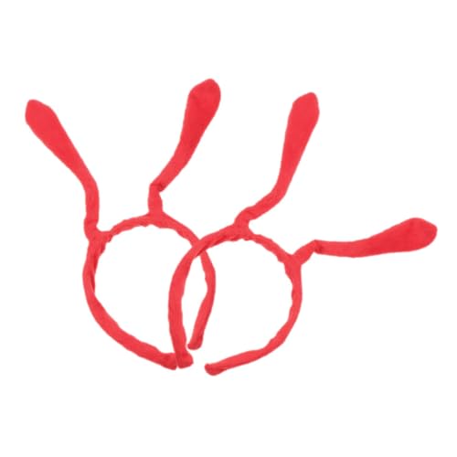 HOODANCOS 2 Stück Haarschmuck Für Party Halloween Antennen Haarreifen Leuchtende Party Accessoires Maskenball Stirnband Bienen Motto Dekorationen Roter von HOODANCOS