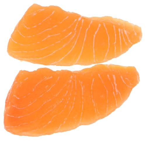 HOODANCOS 2 Stück Hochwertiges Teiliges Simuliertes Lachsfilet aus Langlebigem Realistische Lebensmitteldeko für Küche Foto Requisiten Unterrichts und Wohnaccessoire Wiederverwendbar und HOODANCOS 2 Stück Hochwertiges Teiliges Simuliertes Lachsfilet aus Langlebigem Realistische Lebensmitteldeko für Küche Foto Requisiten Unterrichts und Wohnaccessoire Wiederverwendbar und von HOODANCOS