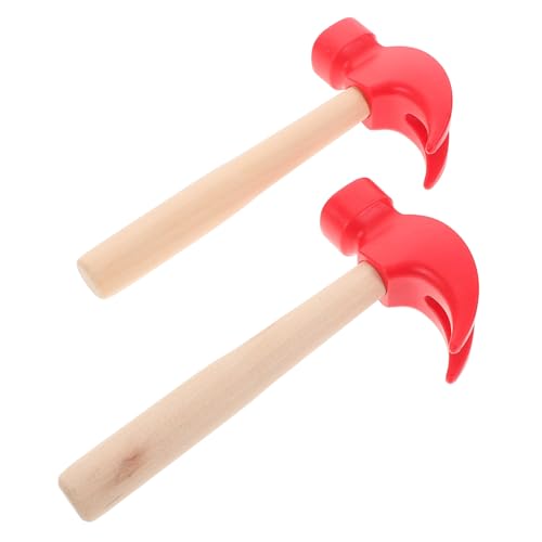 HOODANCOS 2 Stück Holzhammer Nachhaltiges Holzmaterial Sicher und Glatt Verarbeitet Fördert Hand Auge koordination und Feinmotorik Geeignet für Jungen und Mädchen als Lern Geschenkspielzeug von HOODANCOS