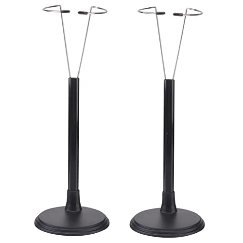 HOODANCOS 2 Stück Kreativer Puppenständer Tragbarer Puppenhalter Verstellbarer Puppenständer für Modepuppen Schwarzer Puppendisplay Rack für Zuhause und Geschäft Material von HOODANCOS