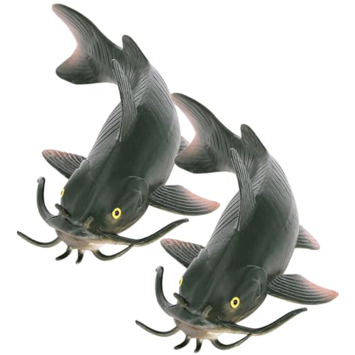 HOODANCOS 2 Stück Künstliche Wels Modelle Realistische Fischfiguren als Lernspielzeug und Dekoration für für Themenpartys und Kreative Spielstunden HOODANCOS 2 Stück Künstliche Wels Modelle Realistische Fischfiguren als Lernspielzeug und Dekoration für für Themenpartys und Kreative Spielstunden von HOODANCOS