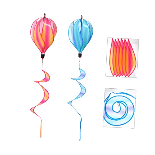 HOODANCOS 2 Stück Leichte Regenbogen Heißluftballon Windspiele Wetterfeste Garten Deko für Party Terrasse Balkon Outdoor Nutzung HOODANCOS 2 Stück Leichte Regenbogen Heißluftballon Windspiele Wetterfeste Garten Deko für Party Terrasse Balkon Outdoor Nutzung von HOODANCOS