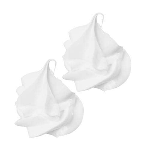 HOODANCOS 2 Stück Milchteetassen Dekoration Eiscreme DIY Eiscreme Zubehör Eiscreme Modell DIY Eiscreme Gefälschte Dessert Dekorationen Küchenzubehör Lebensmitteldekor Creme von HOODANCOS
