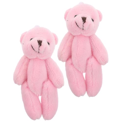 HOODANCOS 2 Stück Mini Plüschbären für Puppenhaus Realistische Kuscheltiere Rosa Bären für Kreatives und Miniatur Szenen Kinderspielzeug und Sammlerstücke HOODANCOS 2 Stück Mini Plüschbären für Puppenhaus Realistische Kuscheltiere Rosa Bären für Kreatives und Miniatur Szenen Kinderspielzeug und Sammlerstücke von HOODANCOS