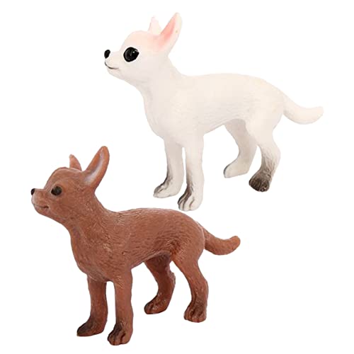 HOODANCOS 2 Stück Miniatur Hund Modelle Lebensechte Chihuahua Figuren Dekorative Statuen für Lernspielzeug und Deko für Hundeliebhaber HOODANCOS 2 Stück Miniatur Hund Modelle Lebensechte Chihuahua Figuren Dekorative Statuen für Lernspielzeug und Deko für Hundeliebhaber von HOODANCOS