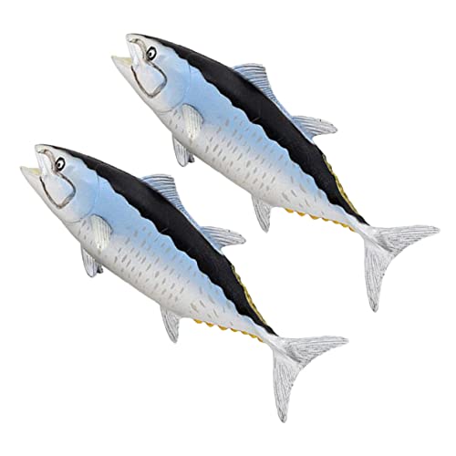 HOODANCOS 2 Stück Realistische Figuren Dekorative Simulationstier Modelle für Aquarium Deko und Lernspielzeug als oder von HOODANCOS