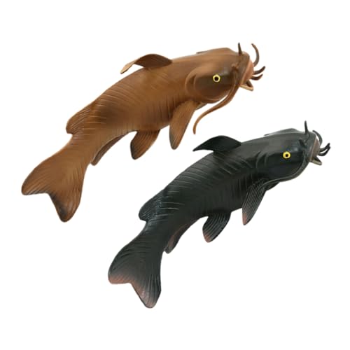 HOODANCOS 2 Stück Realistische Simulation Fisch Modelle aus Kunststoff für Lernspielzeug Deko Interaktive Lehrmittel Lebensechte Details für Kognitive Entwicklung und Sammlung von HOODANCOS