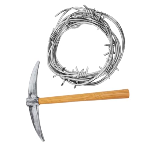 HOODANCOS 2 Stück Simulierte Spielzeugkette Halloween Kostüm Requisiten Horror Fake Kette Halloween Requisitenkette Gefälschte Halloween Ketten Simulationsdrahtkette Halloween von HOODANCOS