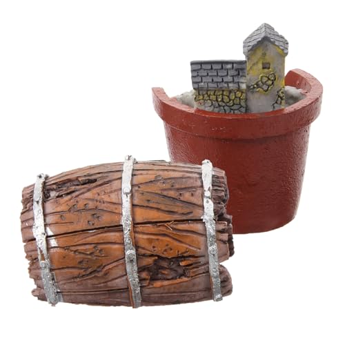 HOODANCOS 2 Stück Simulierter Hofschmuck Gefälschter Stil Für Den Außenbereich Künstliche Topfgarten Ornamente Kunstharz Pflanzgefäß Miniaturen Puppenhaus Zubehör Miniatur HOODANCOS 2 Stück Simulierter Hofschmuck Gefälschter Stil Für Den Außenbereich Künstliche Topfgarten Ornamente Kunstharz Pflanzgefäß Miniaturen Puppenhaus Zubehör Miniatur von HOODANCOS