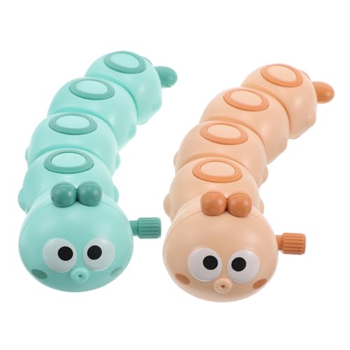HOODANCOS 2 Stück Wind Up Lustige Bewegliche Raupen Figuren Automatisch Laufendes Tierspielzeug für Ab Jahren Bunte Geburtstags Party Gefälligkeiten von HOODANCOS