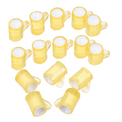 HOODANCOS 20 Stück Mini Bierkrug Miniaturgläser Mini Dekorationen Für Puppenhaus Miniatur Bastelzubehör Puppenhaus Miniaturen Puppenhaus Dekorationen Miniatur Dinge Mini Becher von HOODANCOS
