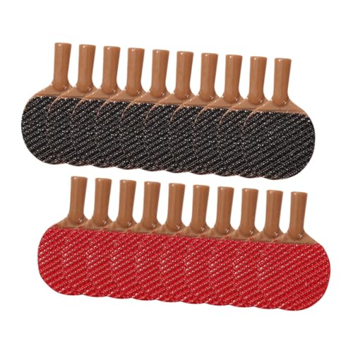 HOODANCOS 20 Stück Mini Zubehör Adorable Tischtennis für DIY Projekte Puppenhaus Deko und Kreative Bastelideen Halbe Schwarze und Halbe Rote Langlebig und Realistisch HOODANCOS 20 Stück Mini Zubehör Adorable Tischtennis für DIY Projekte Puppenhaus Deko und Kreative Bastelideen Halbe Schwarze und Halbe Rote Langlebig und Realistisch von HOODANCOS