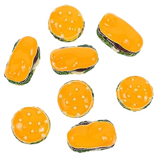 HOODANCOS 20 Stück Teiliges Hamburger Modelle Puppenhaus Deko Zubehör Realistische Mini Food Dekoration für Kreative Spielküchen und Szenengestaltung von HOODANCOS