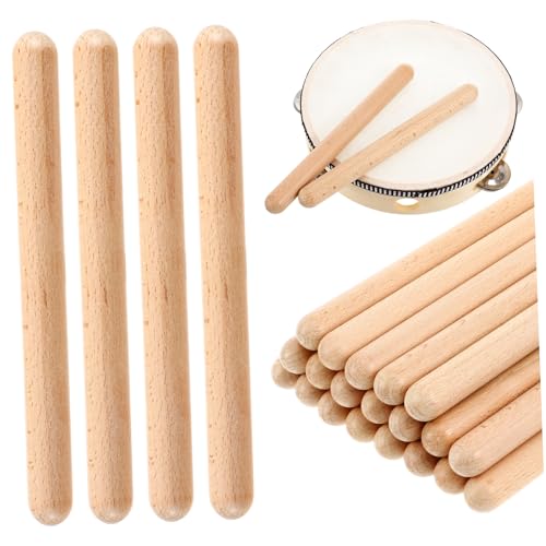 HOODANCOS 20 Stück Teiliges Musikinstrumente Rhythmusstöcke aus Naturholz Lernspielzeug für Frühkindliche Musikalische und Kreative Entwicklung HOODANCOS 20 Stück Teiliges Musikinstrumente Rhythmusstöcke aus Naturholz Lernspielzeug für Frühkindliche Musikalische und Kreative Entwicklung von HOODANCOS