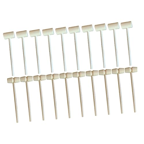 HOODANCOS 20Stücke Mini Holzhammer Hämmer für Kreative Handtrainingsübungen Leicht und Tragbar Langlebig mit Glatter Oberfläche für Jungen HOODANCOS 20Stücke Mini Holzhammer Hämmer für Kreative Handtrainingsübungen Leicht und Tragbar Langlebig mit Glatter Oberfläche für Jungen von HOODANCOS