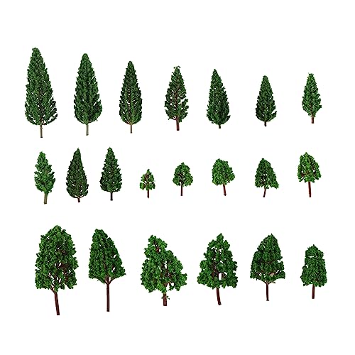 HOODANCOS 22Stücke Landschaftsmodell Bäume Für Modellbau Architektur DIY Landschaften Mini Bäume Für Modelleisenbahnen Und Krippen Dekoration von HOODANCOS
