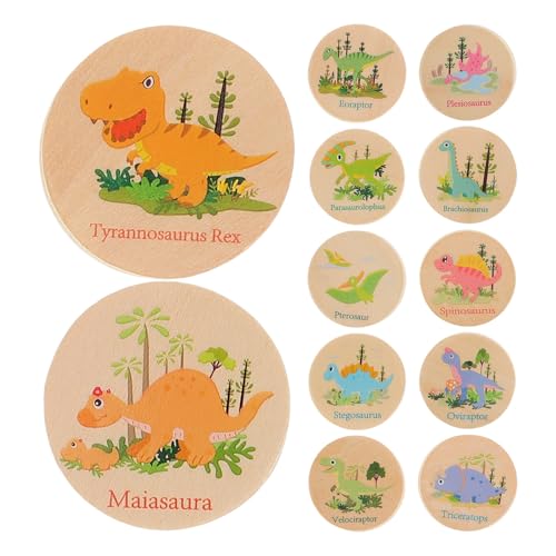 HOODANCOS 24 Stück Dinosaurier Gedächtnisspiel aus Teiliges Matching für Aufmerksamkeit Gedächtnis und Logischem Lernspielzeug für Vorschule HOODANCOS 24 Stück Dinosaurier Gedächtnisspiel aus Teiliges Matching für Aufmerksamkeit Gedächtnis und Logischem Lernspielzeug für Vorschule von HOODANCOS