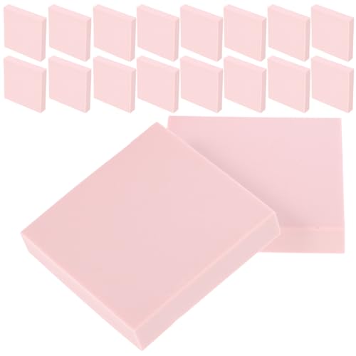 HOODANCOS 24 Stück Gummi-Block-Stempel Schnitz-Block-Stempel Gummi-Stempel Schnitz-Blöcke Drucken Und Stempeln Weiches Gummi-Handwerk (Hellrosa Farbe) 1. 97X1. 97X0. 39 Zoll von HOODANCOS